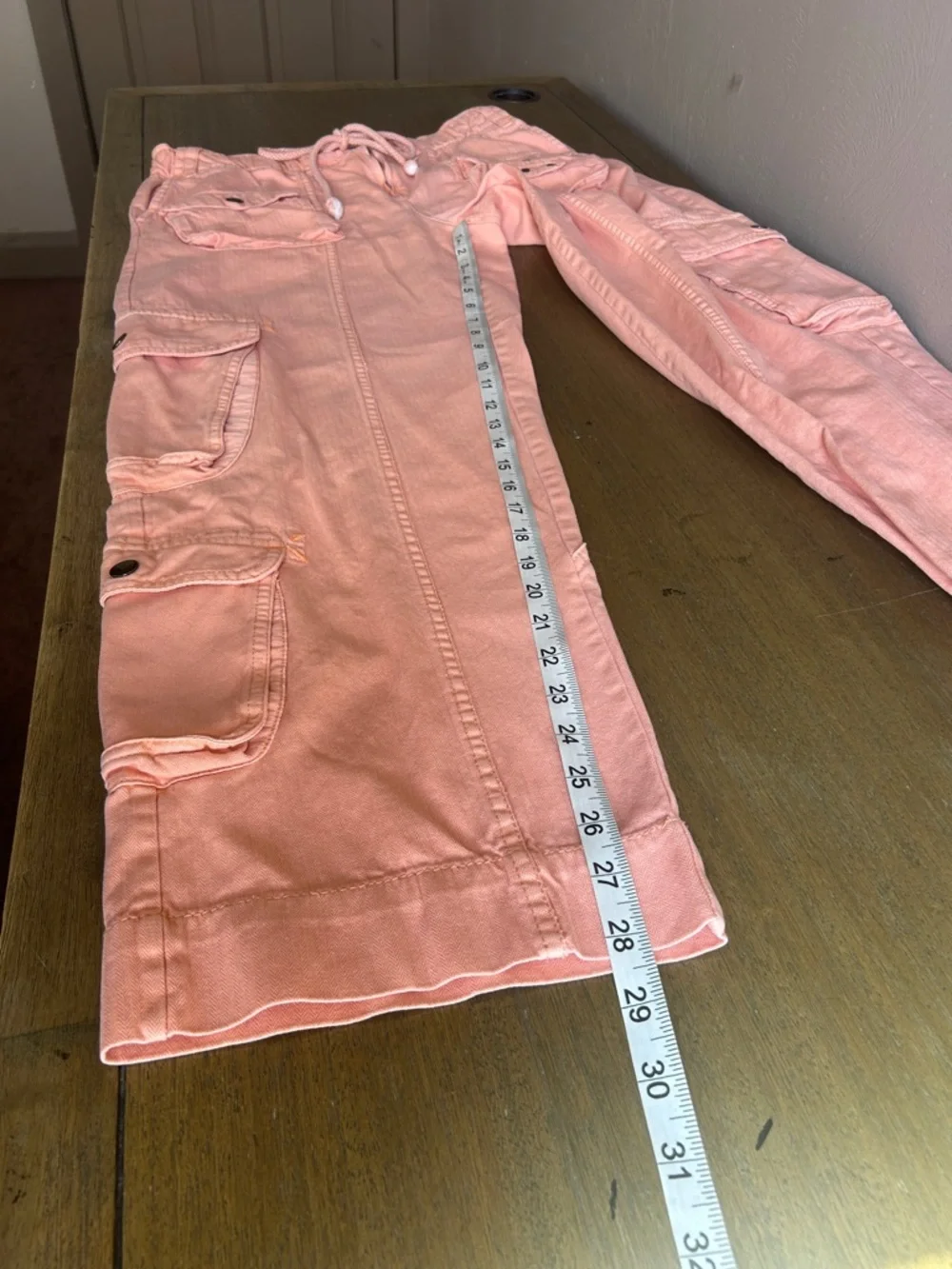 Free People Tahiti Cargo Pants Size Medium Peach Cargo Utility Pants Size Medium - Picture 12 of 16